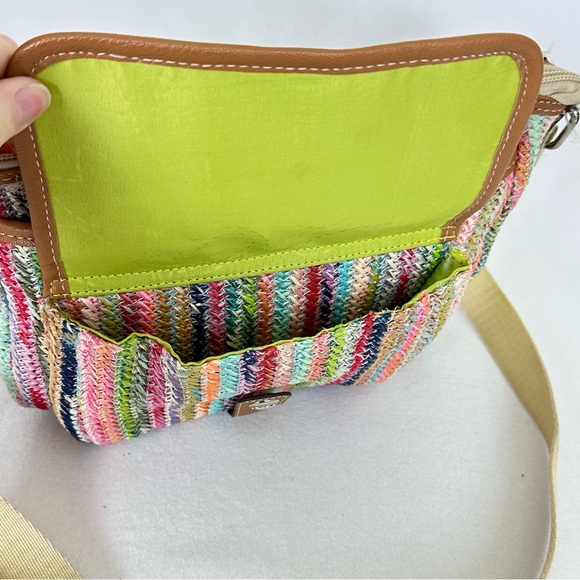 LILY BLOOM Party Favor Fun Colorful Straw Purse Shoulder Crossbody Handbag - Picture 12 of 16